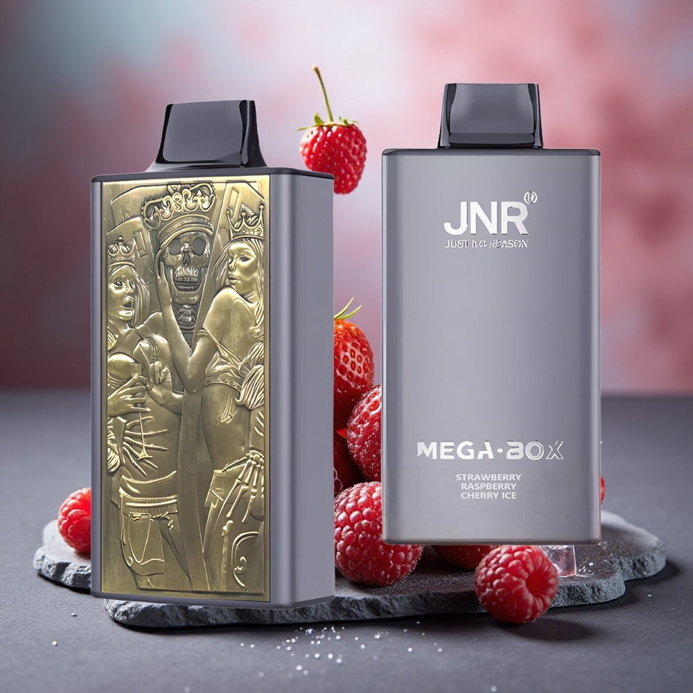 JNR Mega Box 25000 Puffs Dual Mesh Strawberry Raspberry Cherry Ice
