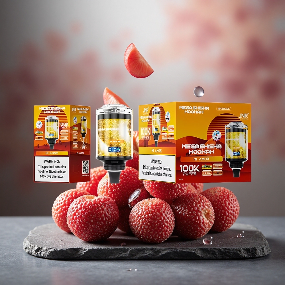 JNR Mega Shisha Hookah 100K 60ml Smart Screen Mi Amor