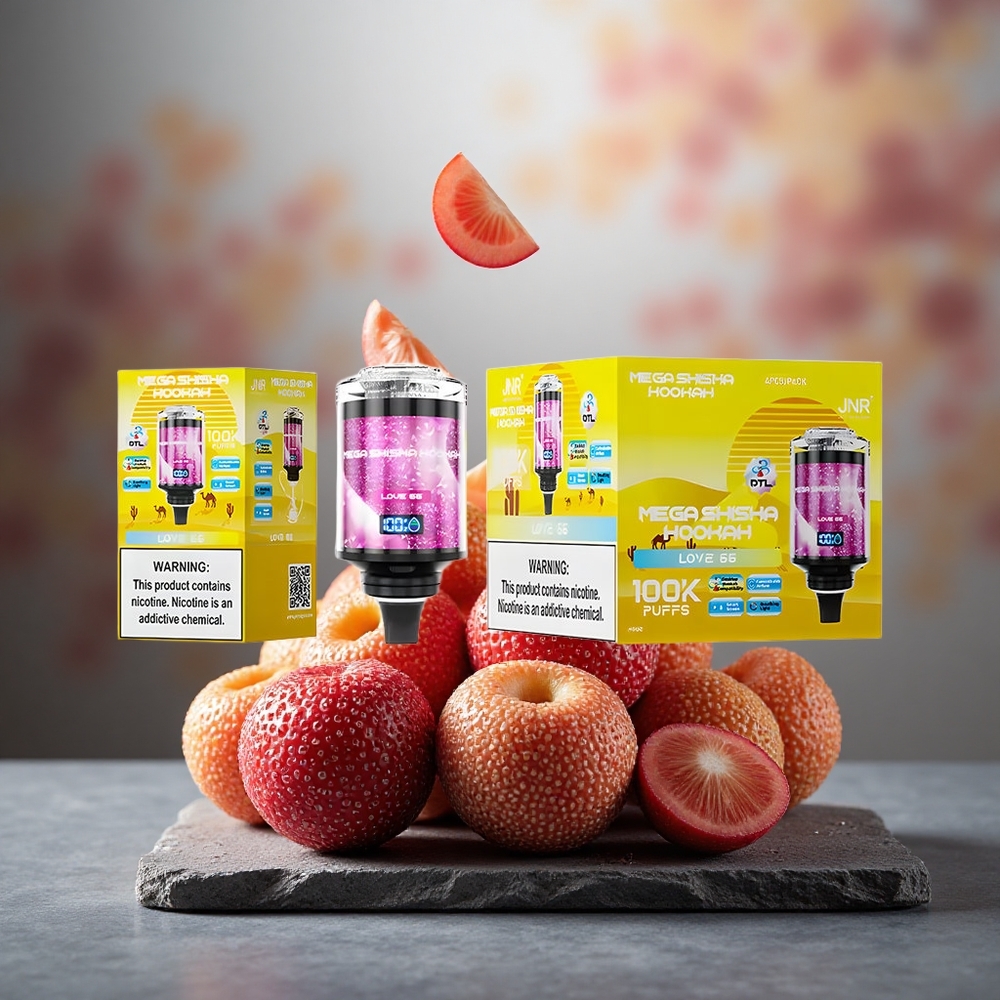 JNR Mega Shisha Hookah 100K Desktop 100K Puffs 60mL Love 66