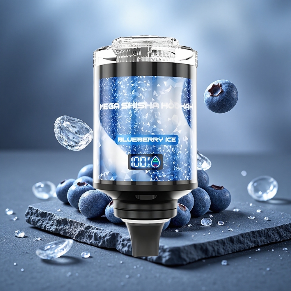 JNR Mega Shisha Hookah 100K Desktop Compatibility 100K Puffs Blueberry Ice