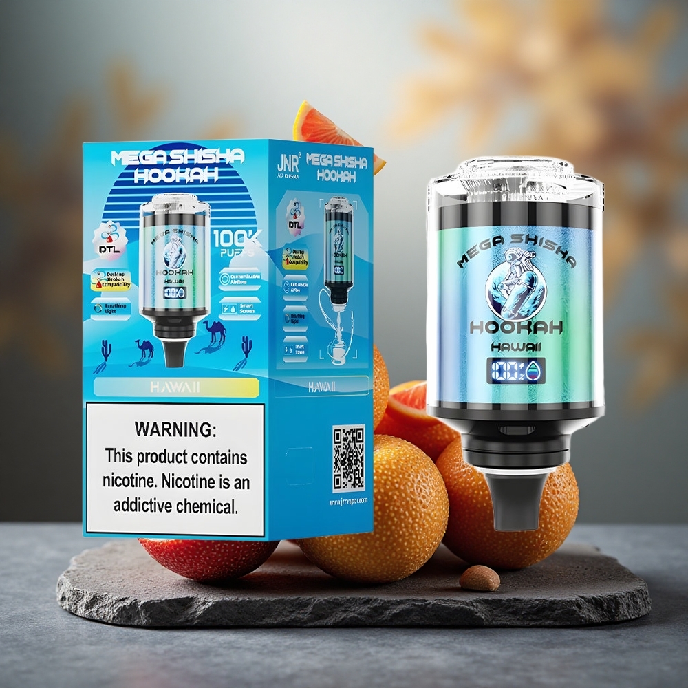 JNR Mega Shisha Hookah 100K Desktop Hawaii 100K Puffs 60ml