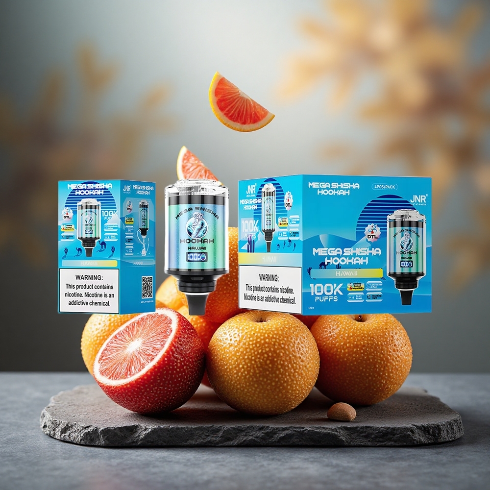 JNR Mega Shisha Hookah 100K Desktop Hawaii 100K Puffs 60ml