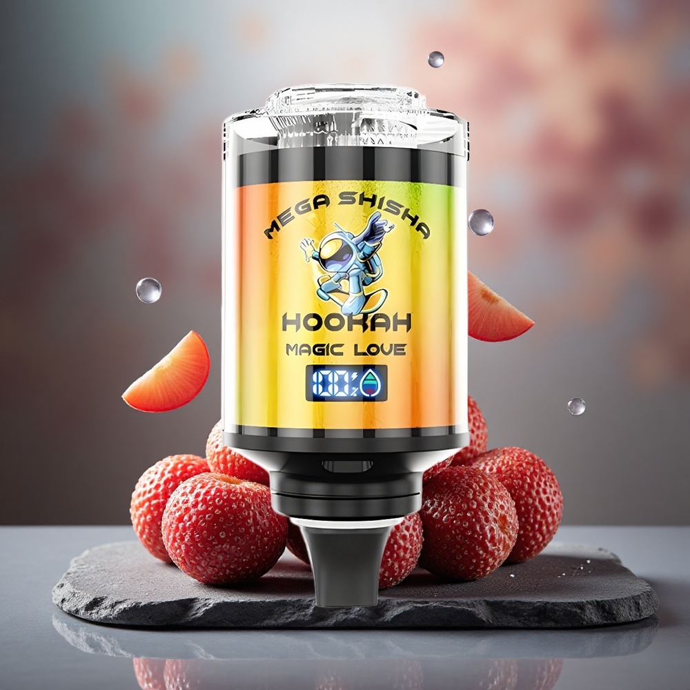 JNR Mega Shisha Hookah 100K Desktop Magic Love 閳?100K Puffs & Interactive Smart Screen