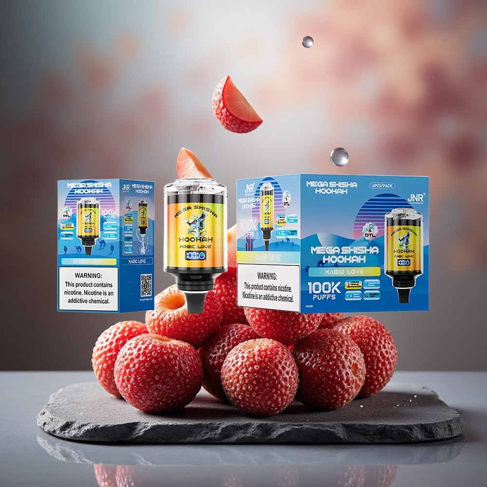 JNR Mega Shisha Hookah 100K Desktop Magic Love 閳?100K Puffs & Interactive Smart Screen