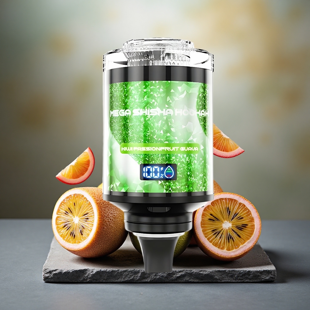 JNR Mega Shisha Hookah 100K Desktop Smart Screen Kiwi Passionfruit Guava