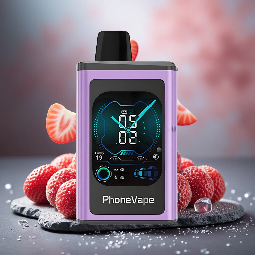JNR PhoneVape 30000 puffs Disposable Vape Strawberry Ice Turbo Rechargeable