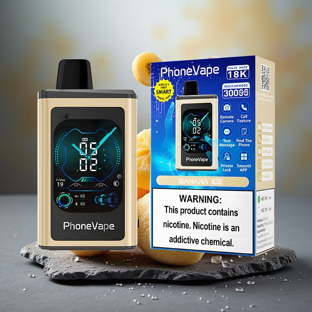 JNR PhoneVape 30000 puffs Turbo Banana Ice Disposable Vape