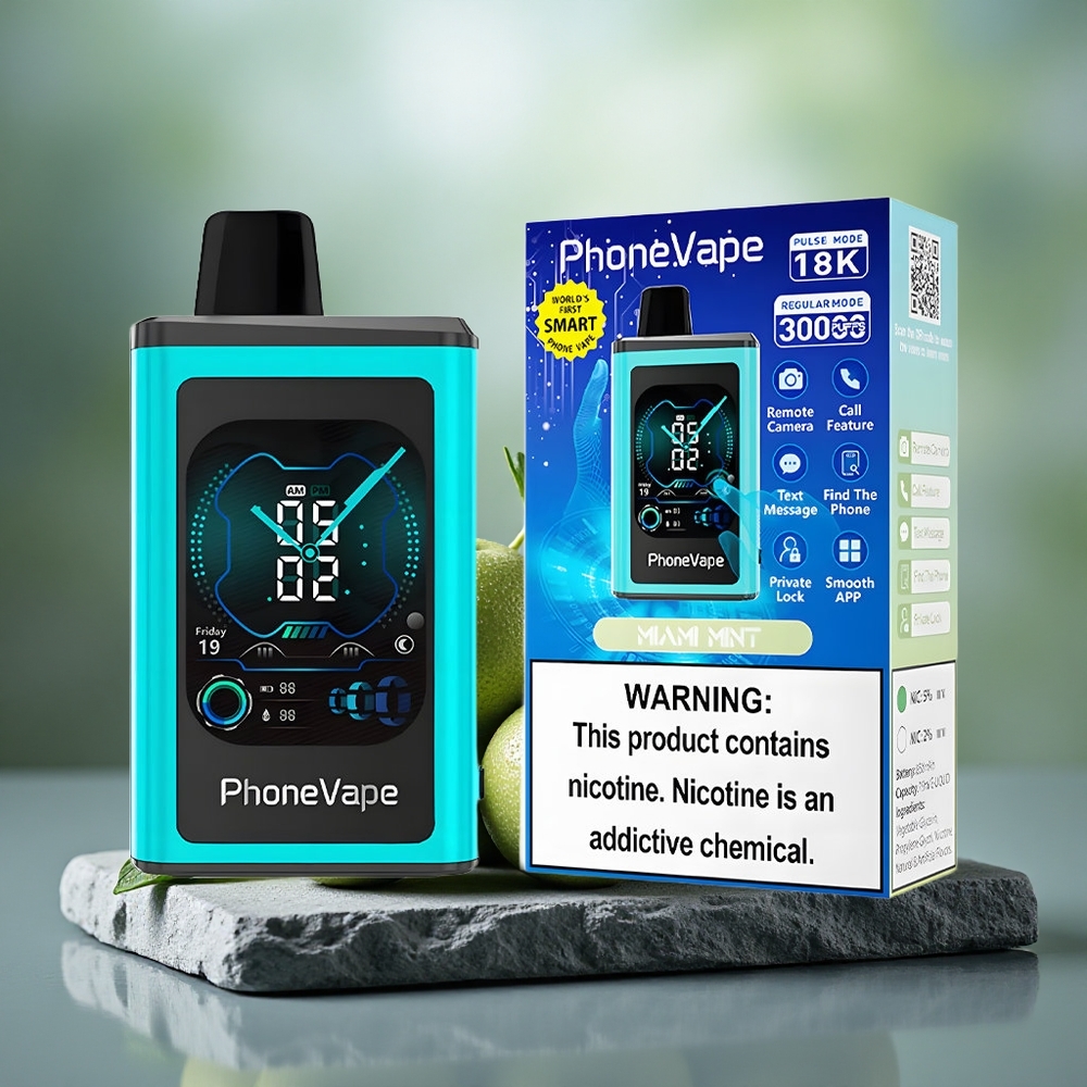 JNR PhoneVape 30000 puffs Turbo Miami Mint Disposable Vape