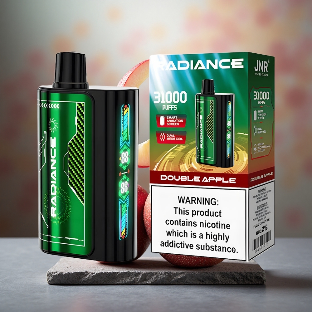 JNR Radiance 31000 Puffs Disposable Vape DOUBLE APPLE with Dual Mesh Coil & 950mAh Battery