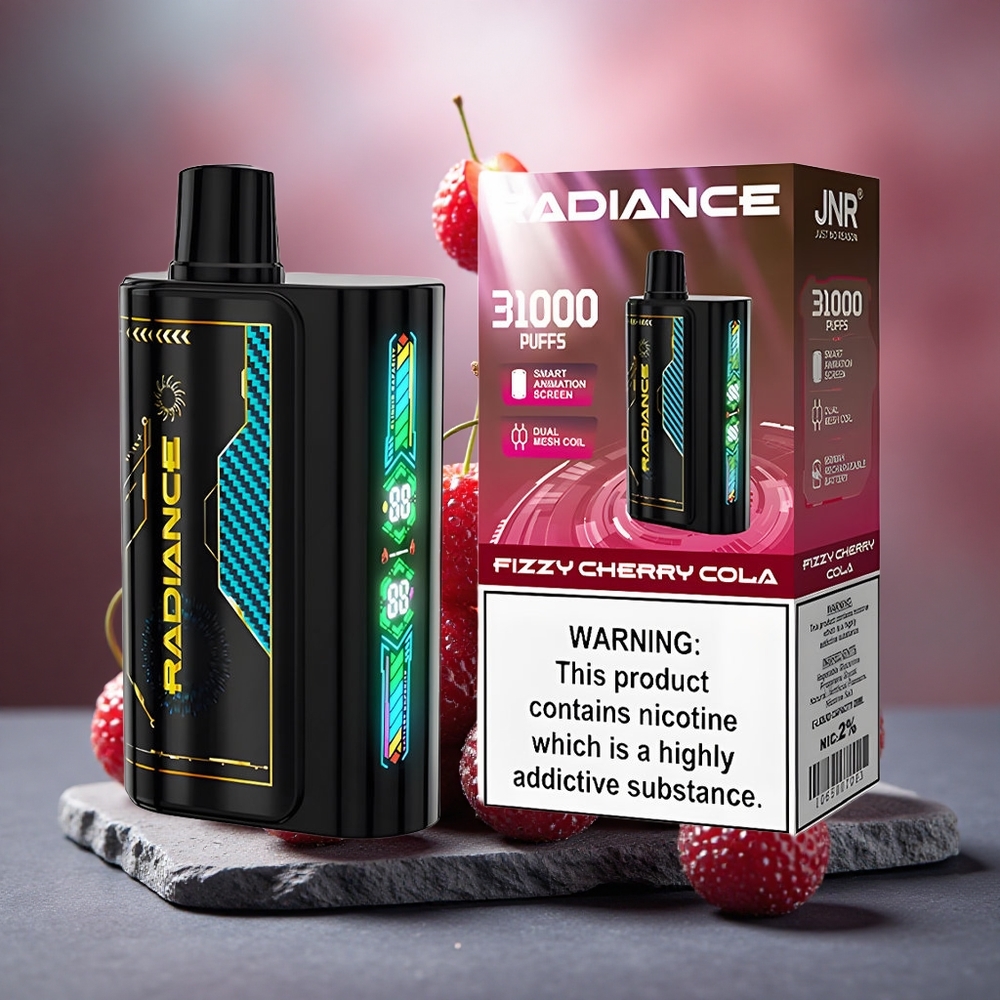 JNR Radiance 31000 Puffs Disposable Vape FIZZY CHERRY COLA with Dual Mesh Coil