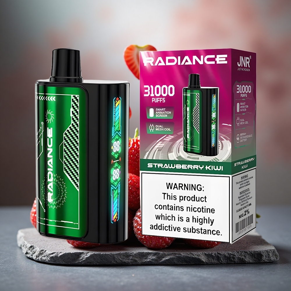 JNR Radiance 31000 Puffs Disposable Vape STRAWBERRY KIWI Dual Mesh Coil