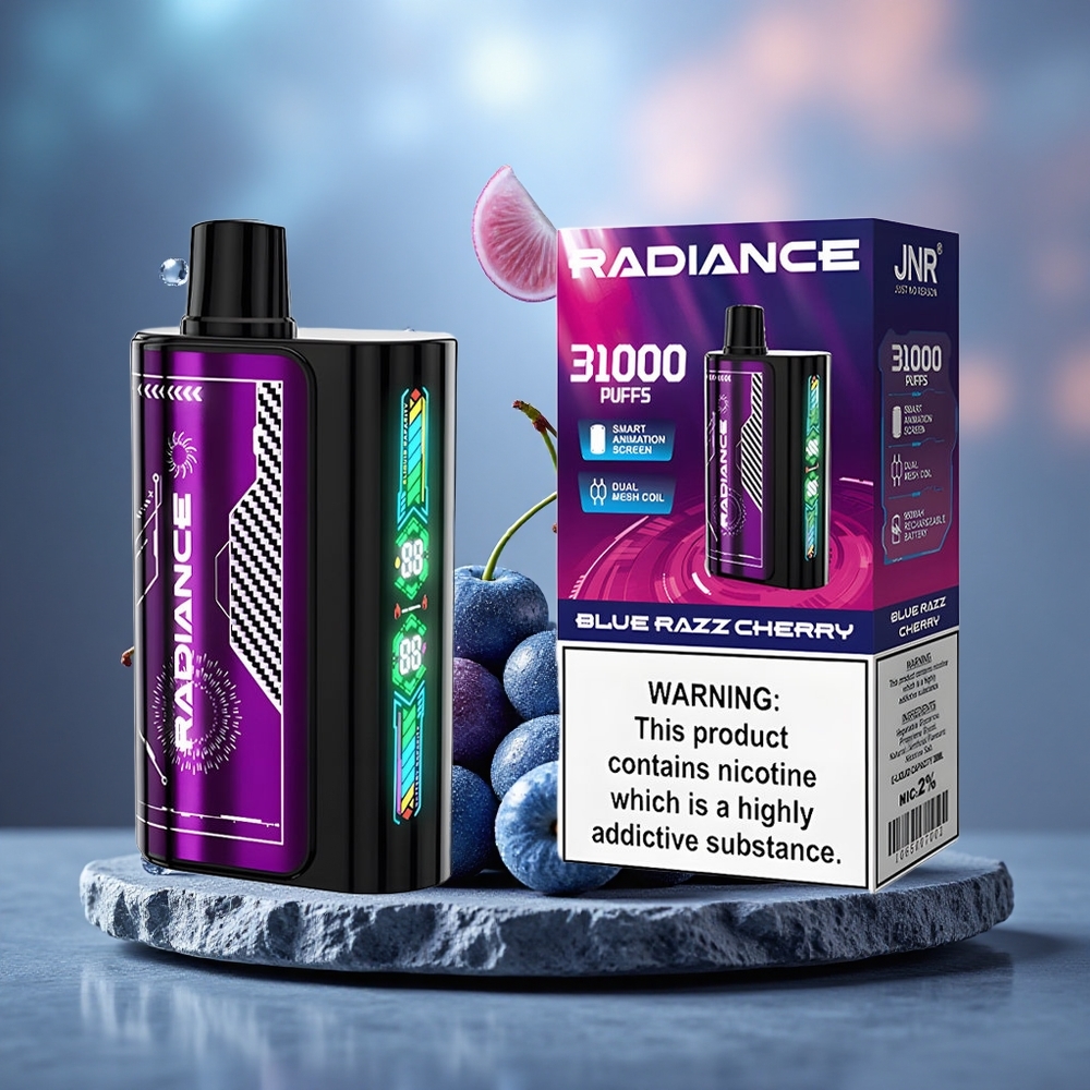 JNR Radiance 31000 Puffs Dual Mesh Disposable Vape BLUE RAZZ CHERRY