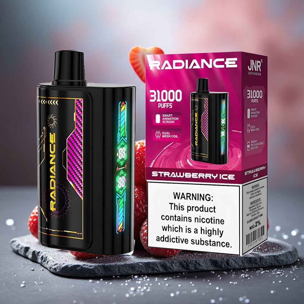 JNR Radiance 31000 Puffs Dual Mesh Disposable Vape STRAWBERRY ICE