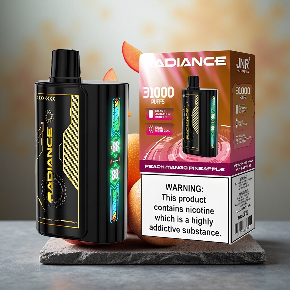 JNR Radiance 31000 Puffs Dual Mesh PEACH MANGO PINEAPPLE