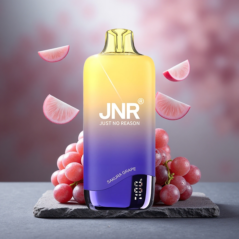 JNR Rainbow 10500 Puffs 18ml Disposable Vape Sakura Grape