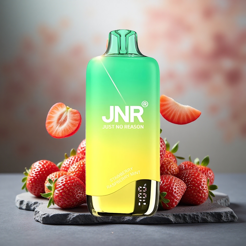 JNR Rainbow 10500 Puffs 18ml Disposable Vape Strawberry Peachmint