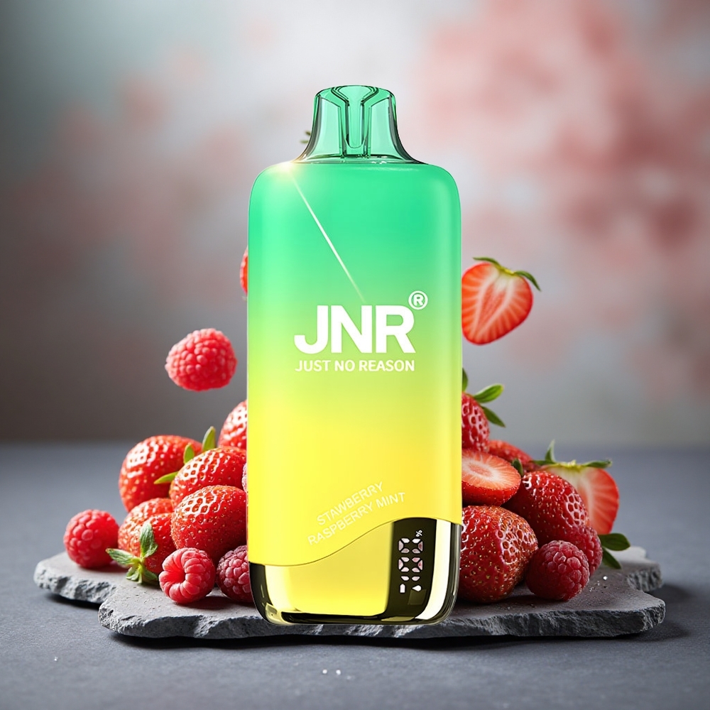 JNR Rainbow 10500 Puffs 18ml Disposable Vape Strawberry Raspberry Mint
