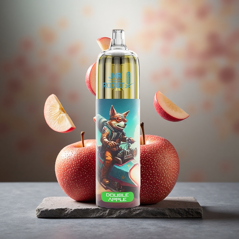 JNR Rocket-X 12400 Puffs Disposable Vape Double Apple RGB Lights Type-C Quick Charge