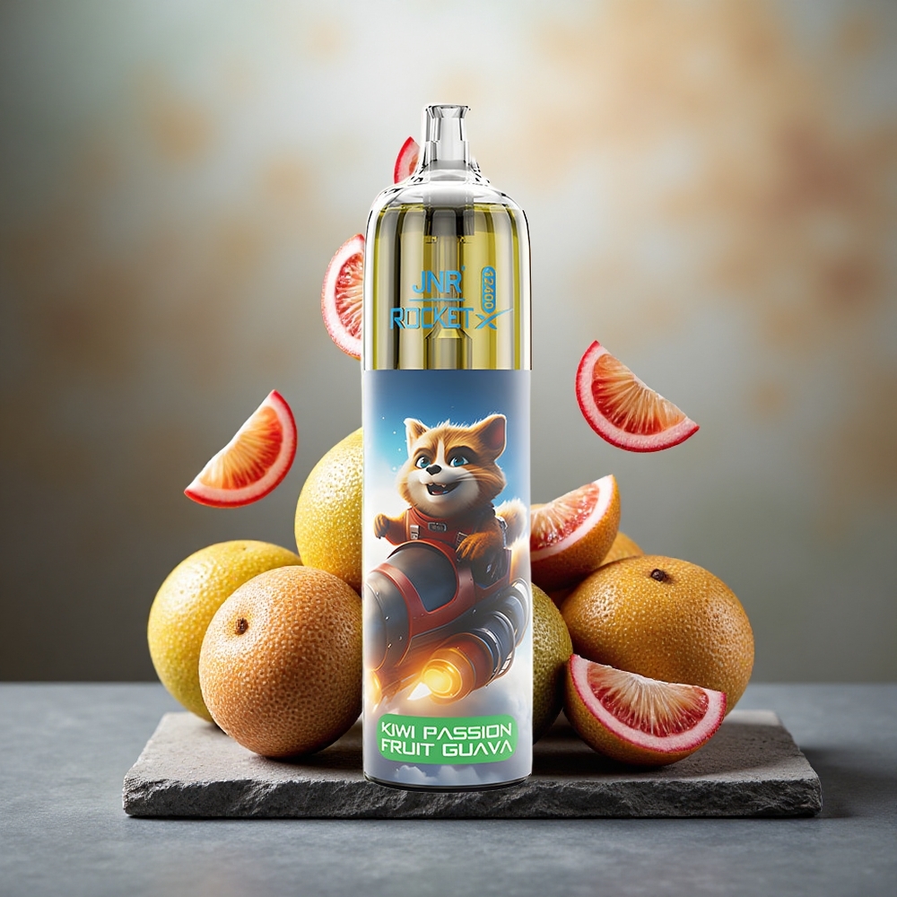 JNR Rocket-X 12400 Puffs Disposable Vape Kiwi Passion Guava with RGB Lights & Type-C Quick Charge