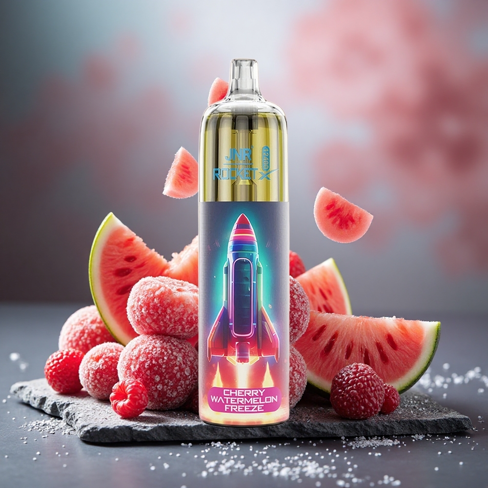 JNR Rocket-X 12400 Puffs RGB Cherry Watermelon Freeze Disposable Vape