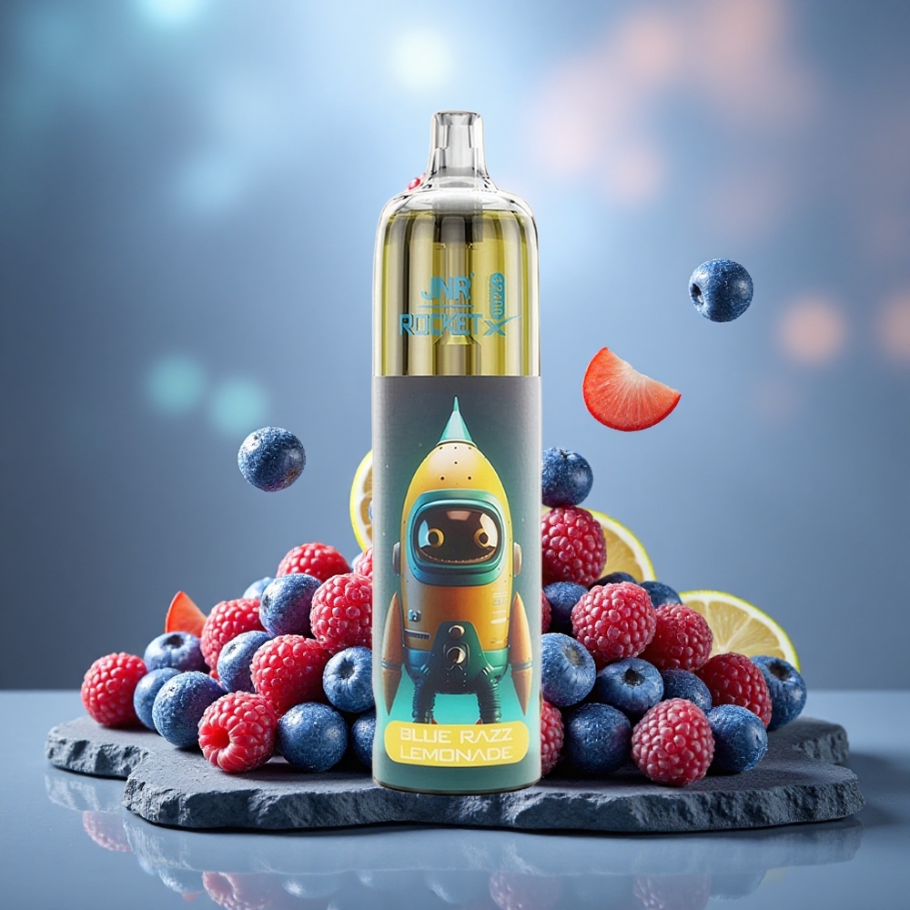 JNR Rocket-X 12400 Puffs RGB Disposable Vape Blue Razz Lemonade
