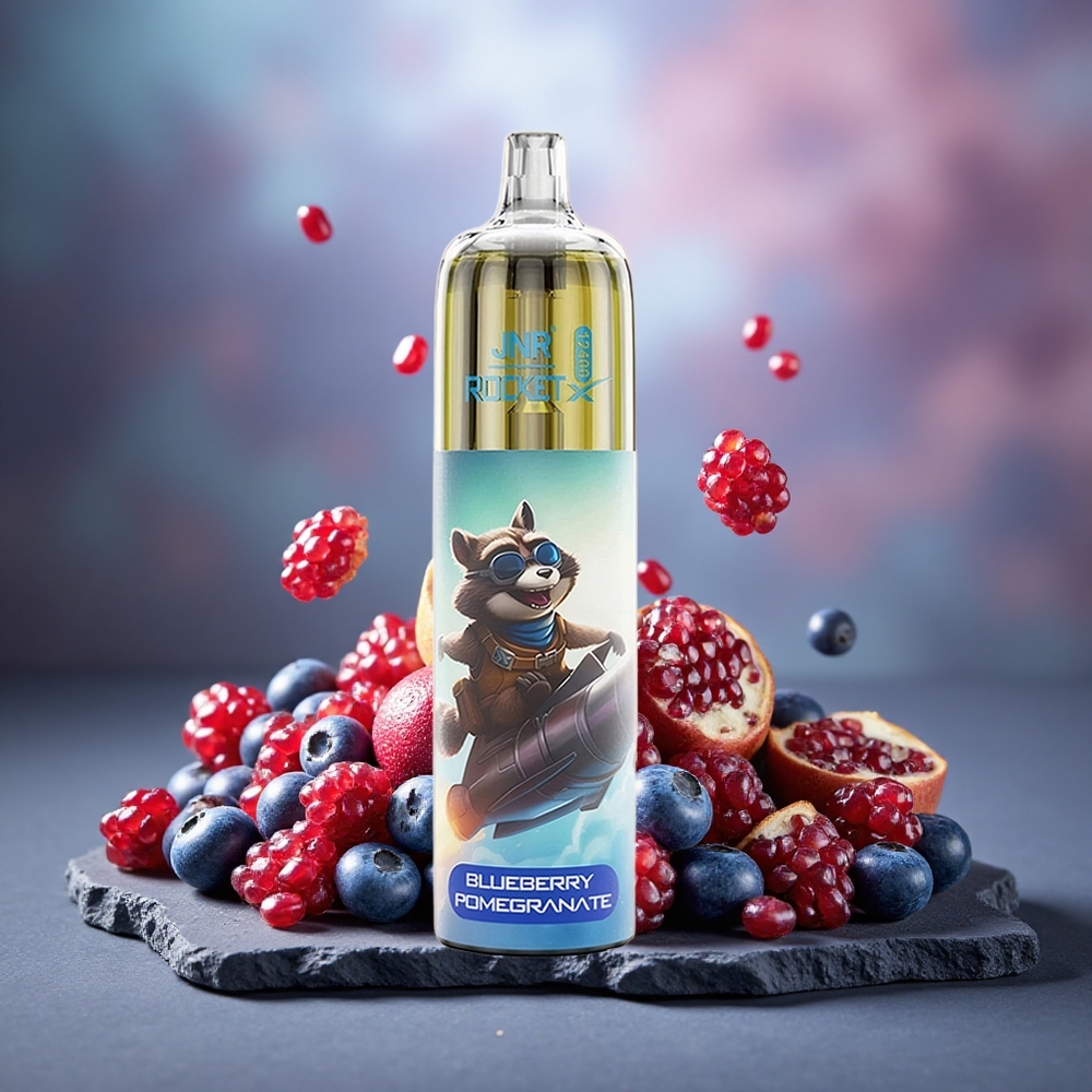 JNR Rocket-X 12400 Puffs RGB Disposable Vape Blueberry Pomegranate