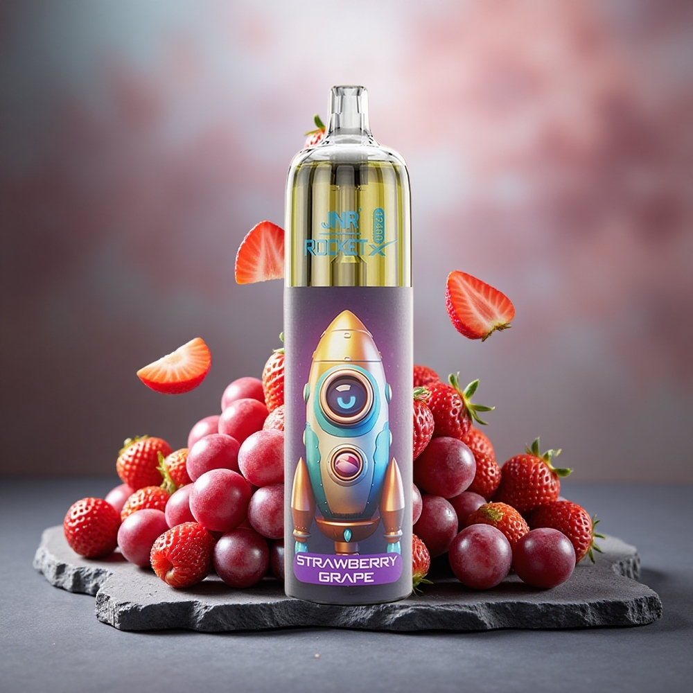 JNR Rocket-X 12400 Puffs RGB Disposable Vape Strawberry Grape