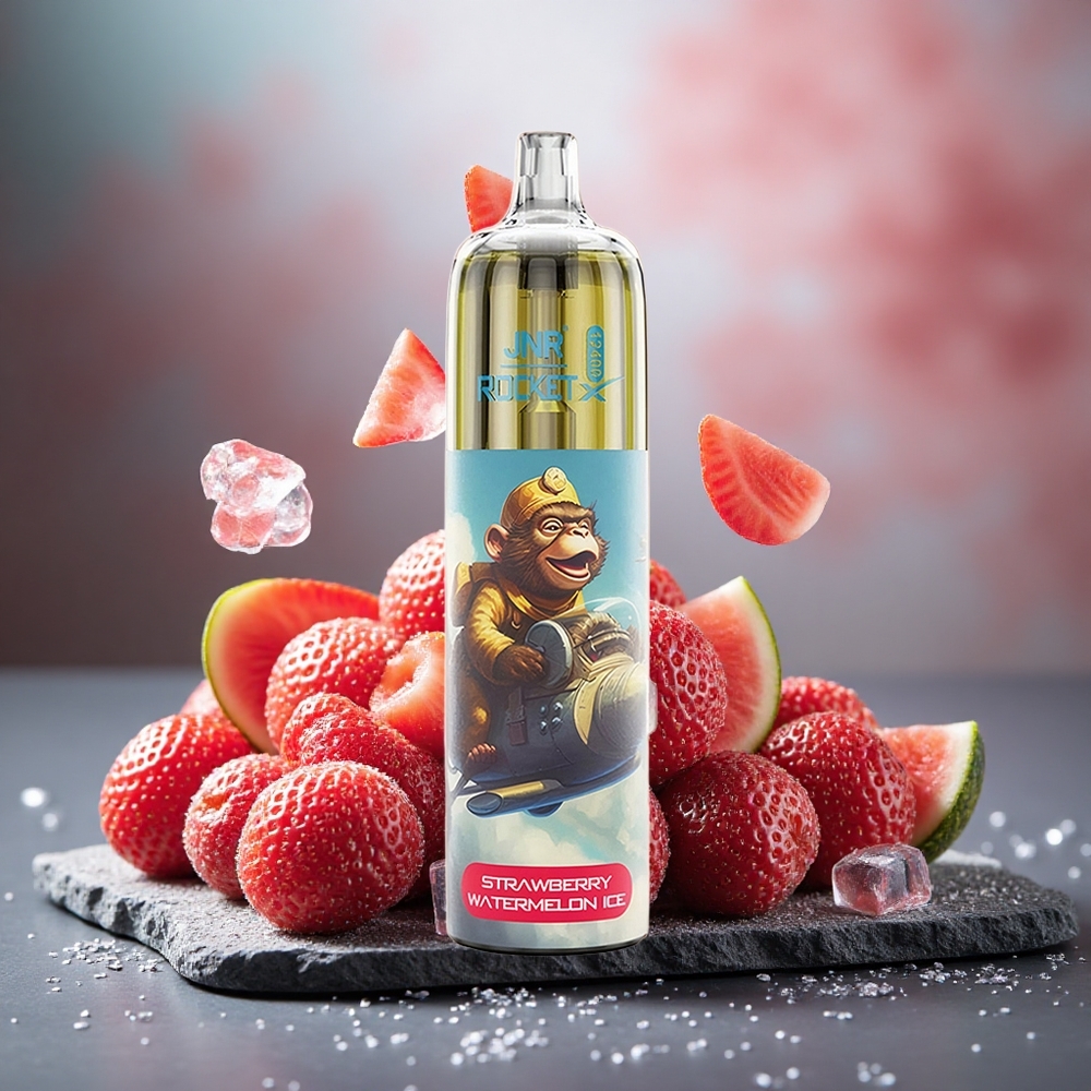 JNR Rocket-X 12400 Puffs RGB Disposable Vape Strawberry Watermelon Ice