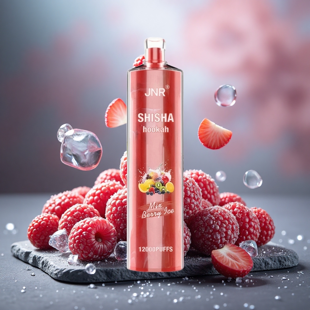JNR Shisha Hookah 12000 Puffs 24ml Berry Ice Disposable Vape