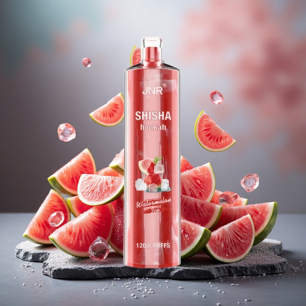 JNR Shisha Hookah 12000 Puffs 24ml Watermelon Ice Disposable Vape
