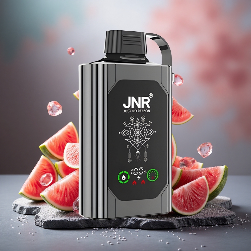 JNR Shisha Hookah Box 20500 Puffs Dual Mesh Coil Disposable Vape Watermelon Ice