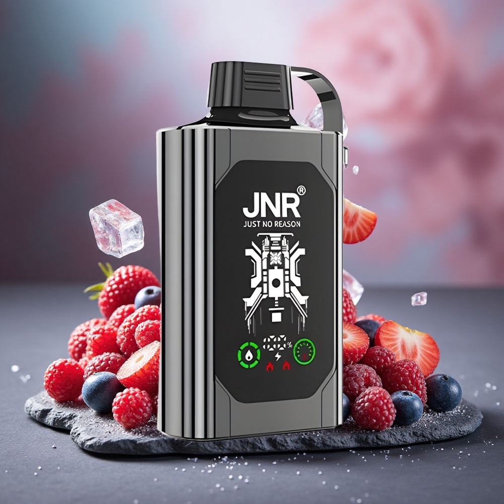 JNR Shisha Hookah Box 20500 Puffs Dual Mesh Disposable Vape Mixed Berry Ice