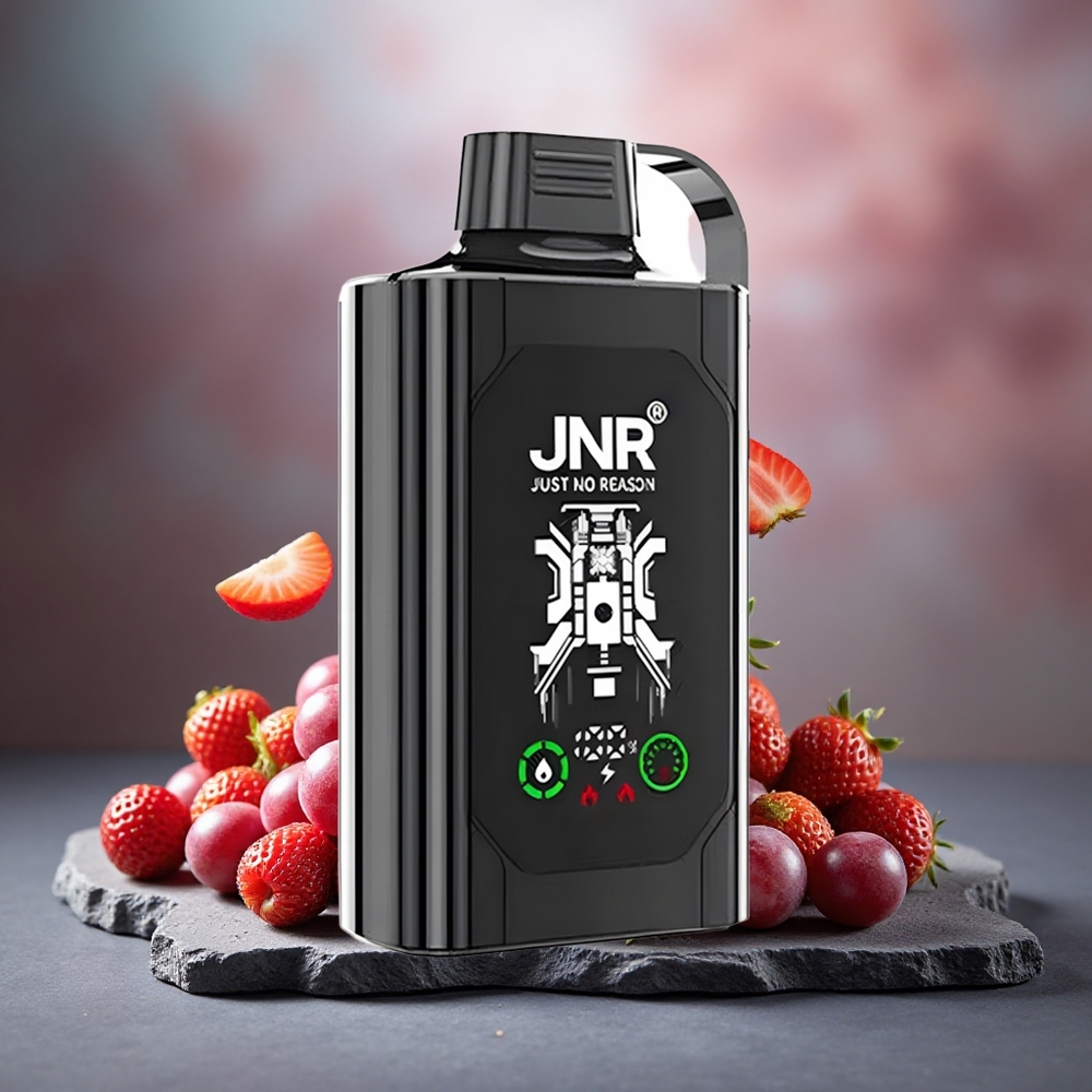 JNR Shisha Hookah Box 20500 Puffs Dual Mesh Strawberry Grape Disposable Vape