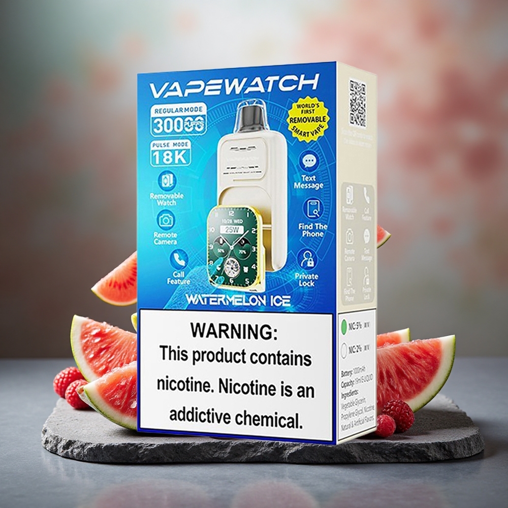 JNR VapeWatch 30000 Puffs 19mL Dual Mesh Disposable Vape Watermelon Ice