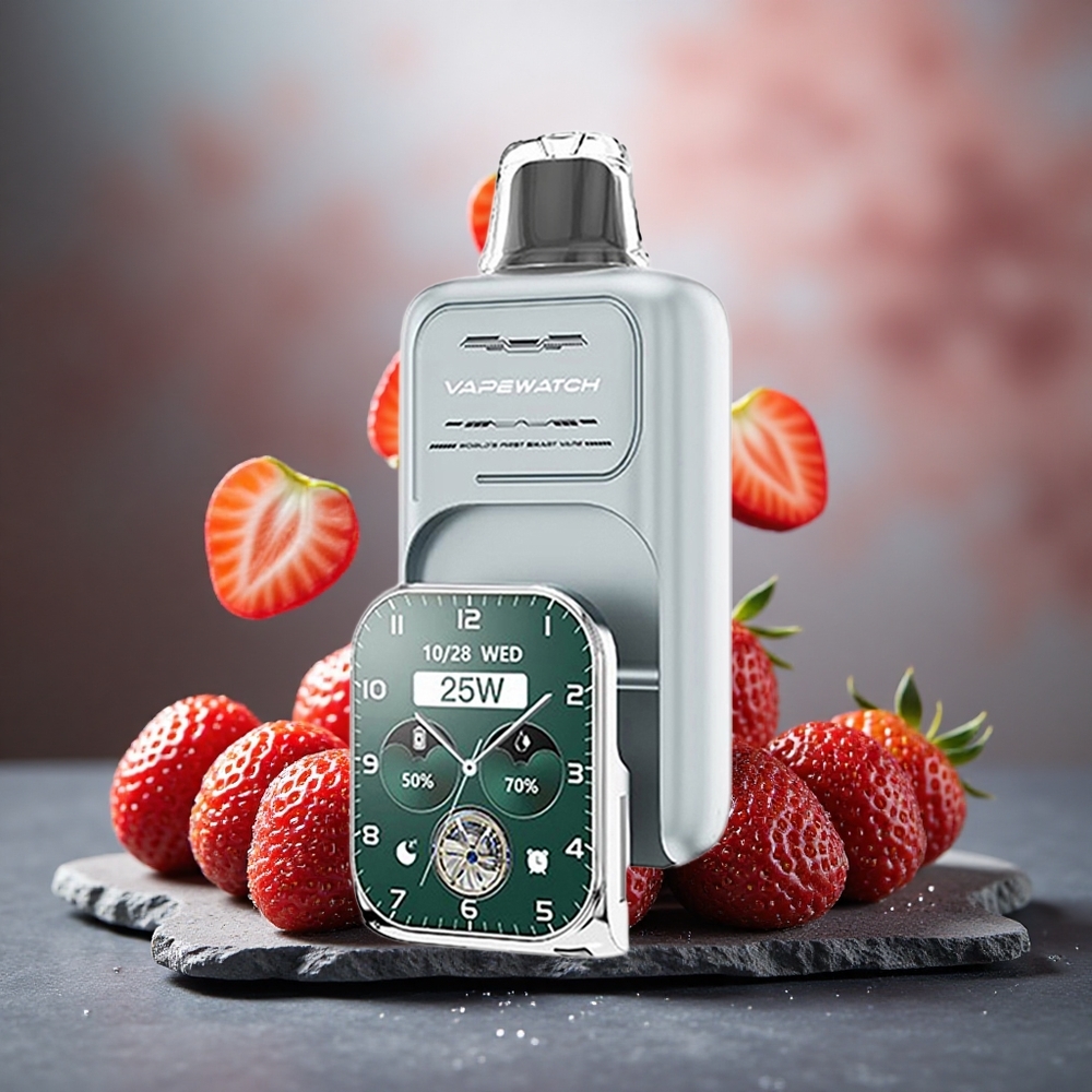 JNR VapeWatch 30000 Puffs 19mL Dual Mesh Strawberry Ice Disposable Vape