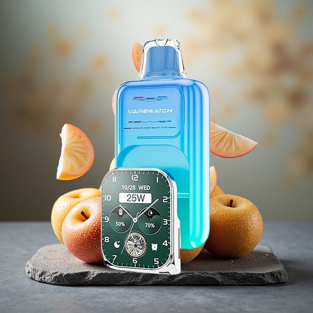 JNR VapeWatch 30000 Puffs Dual Mesh Sour Apple Ice Disposable Vape