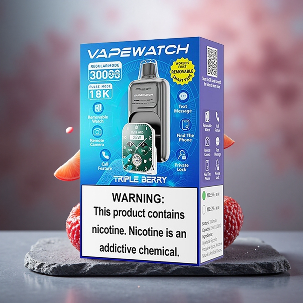 JNR VapeWatch 30000 Puffs Dual Mesh Triple Berry 19mL 5%