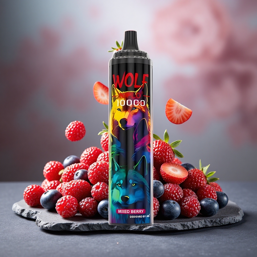 JNR Wolf Niplo 10000 Puffs 20ml Mesh Berry Disposable Vape