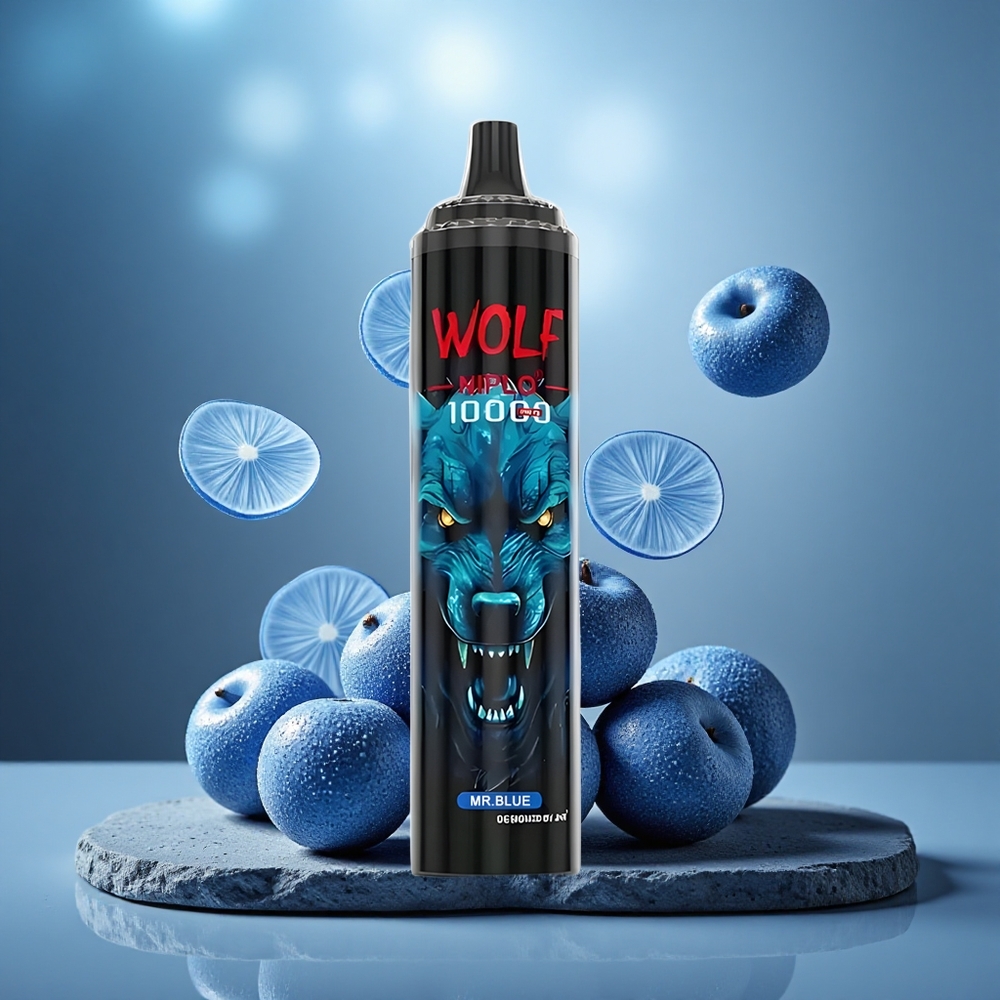 JNR Wolf Niplo 10000 Puffs 20ml Type-C Disposable Vape Mr Blue