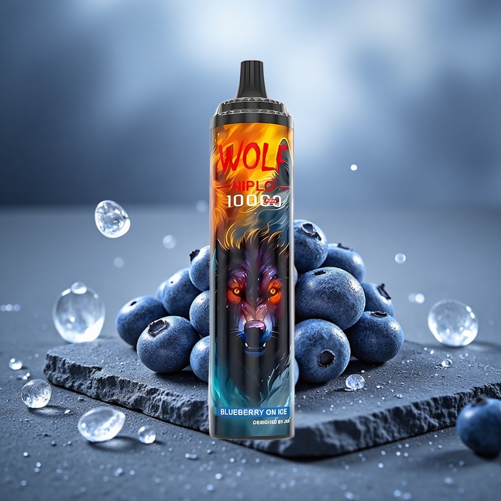 JNR Wolf Niplo 10000 Puffs Disposable Vape Blueberry On Ice 20ml Type-C