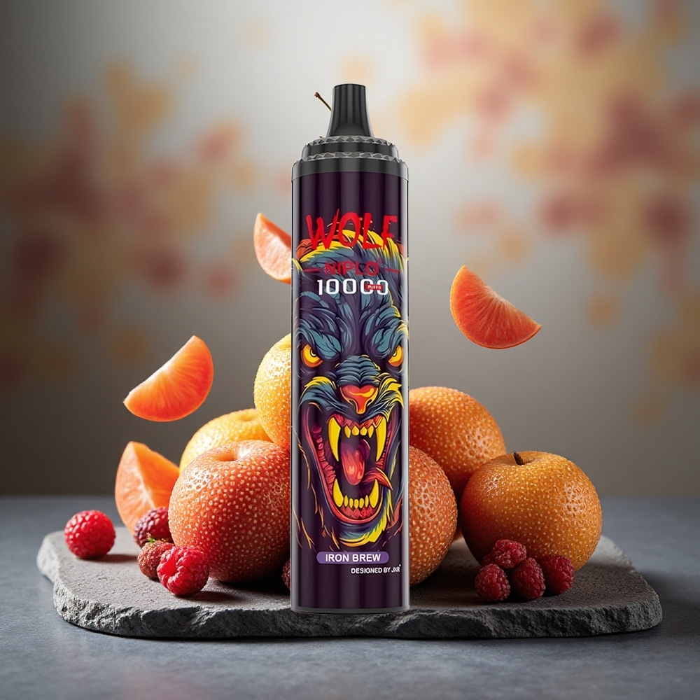 JNR Wolf Niplo 10000 Puffs Disposable Vape Iron Brew 20ml Type-C Fast Charging