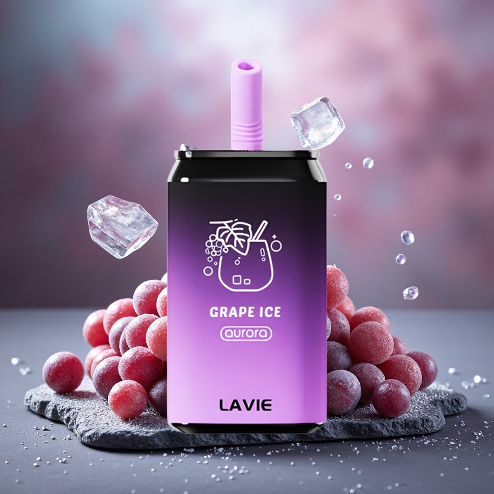 Lavie Aurora 11000 Puffs 22ML Grape Ice Rechargeable Disposable Vape