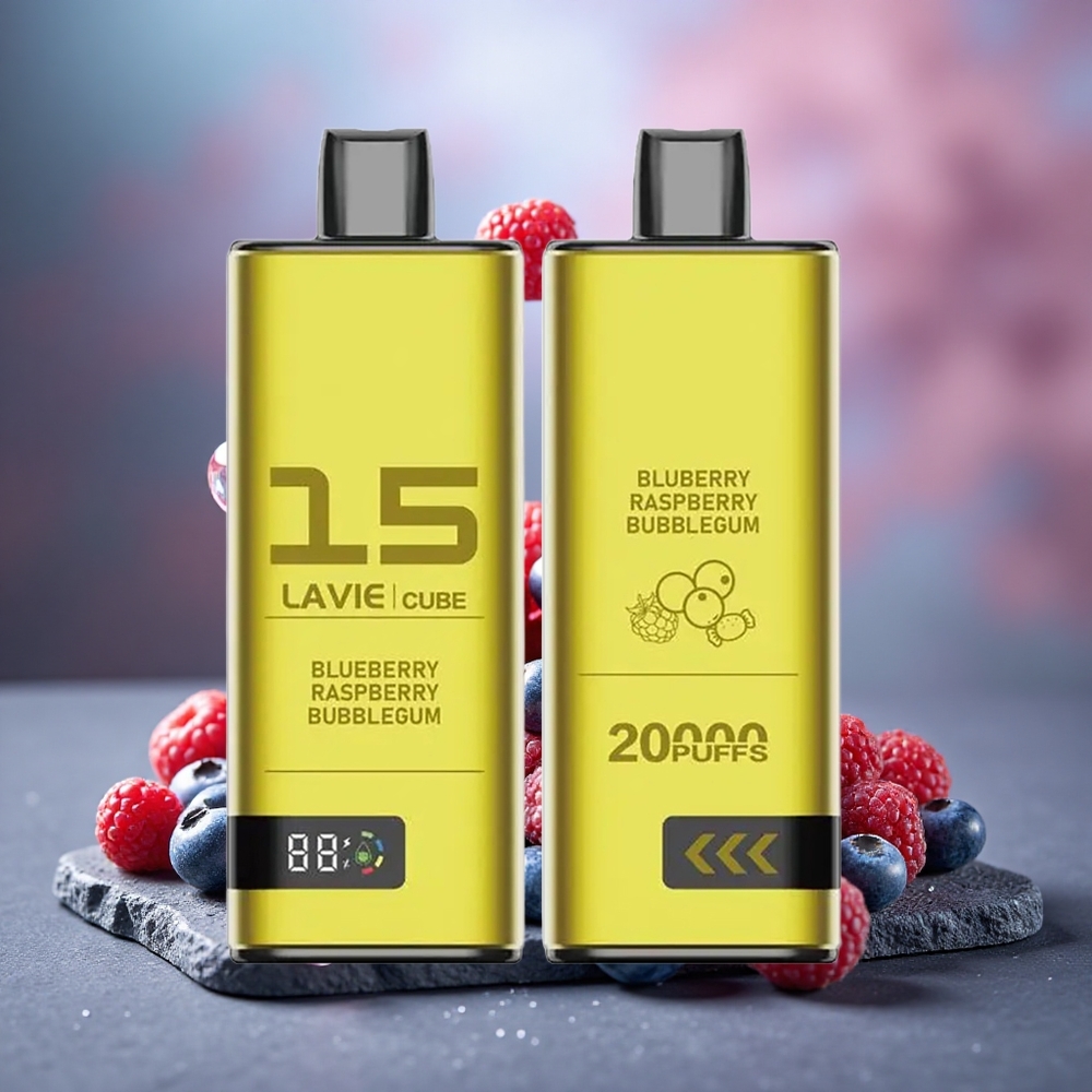 Lavie Cube 20000 Puffs 28ML Disposable Vape Blueberry Raspberry Bubblegum