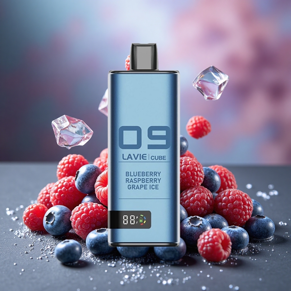 Lavie Cube 20000 Puffs 28ML Disposable Vape Blueberry Raspberry Grape Ice