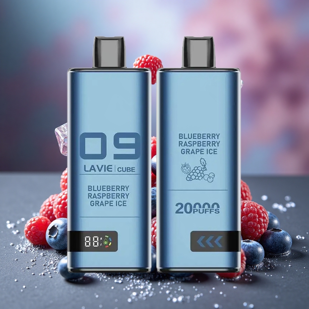 Lavie Cube 20000 Puffs 28ML Disposable Vape Blueberry Raspberry Grape Ice