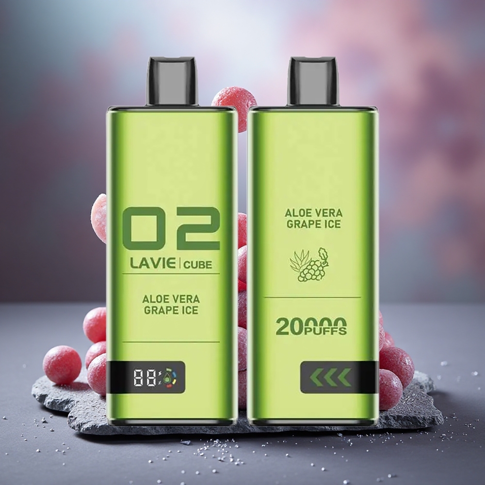 Lavie Cube 20000 Puffs Disposable Vape Aloe Vera Grape Ice 28mL Type C