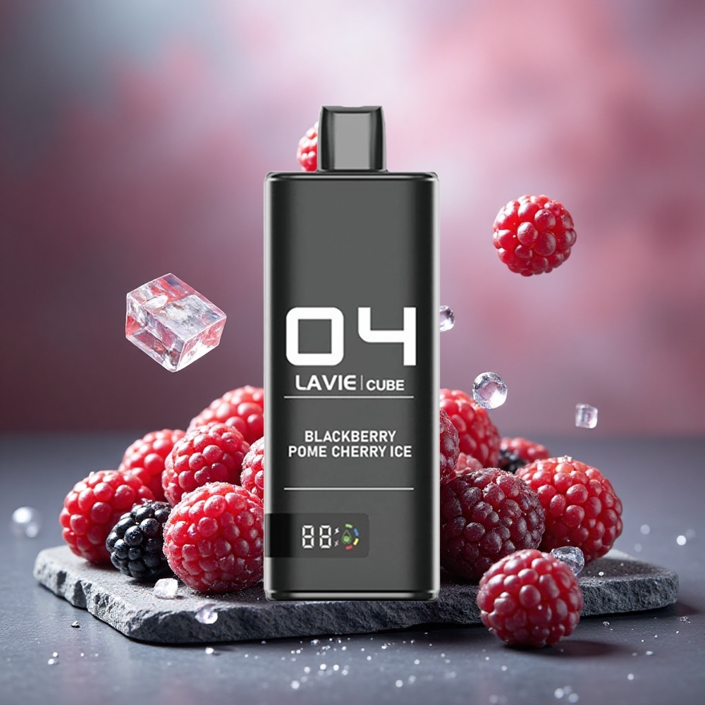 Lavie Cube 20000 Puffs Disposable Vape Blackberry Pome Cherry Ice 2% 5% Nicotine 600mAh