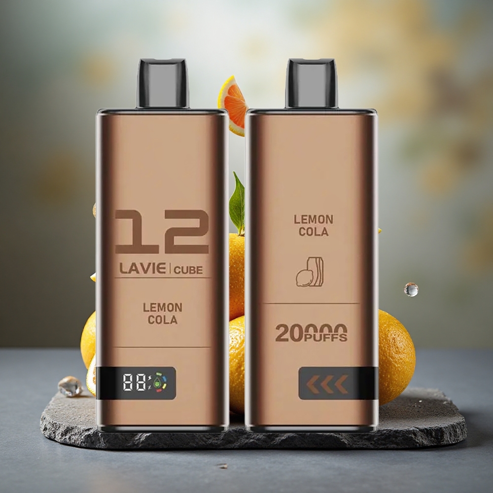 Lavie Cube 20000 Puffs Disposable Vape Lemon Cola 28mL 2% 5% Salt Nicotine