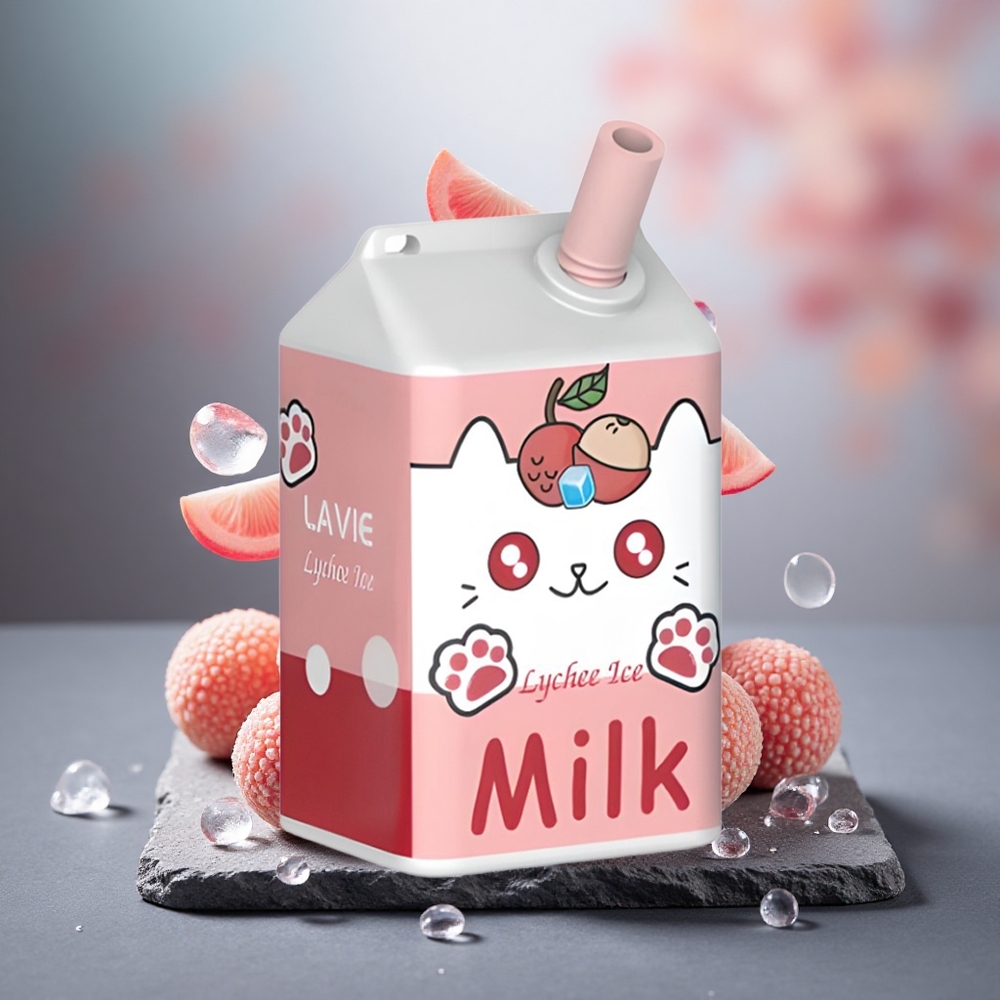 LAVIE Milk 7000 Puffs Rechargeable Disposable Vape Lychee Ice 16ML