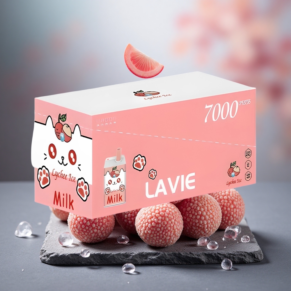 LAVIE Milk 7000 Puffs Rechargeable Disposable Vape Lychee Ice 16ML